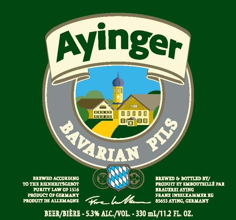 ayinger bavarian pils 330ml frontlabel