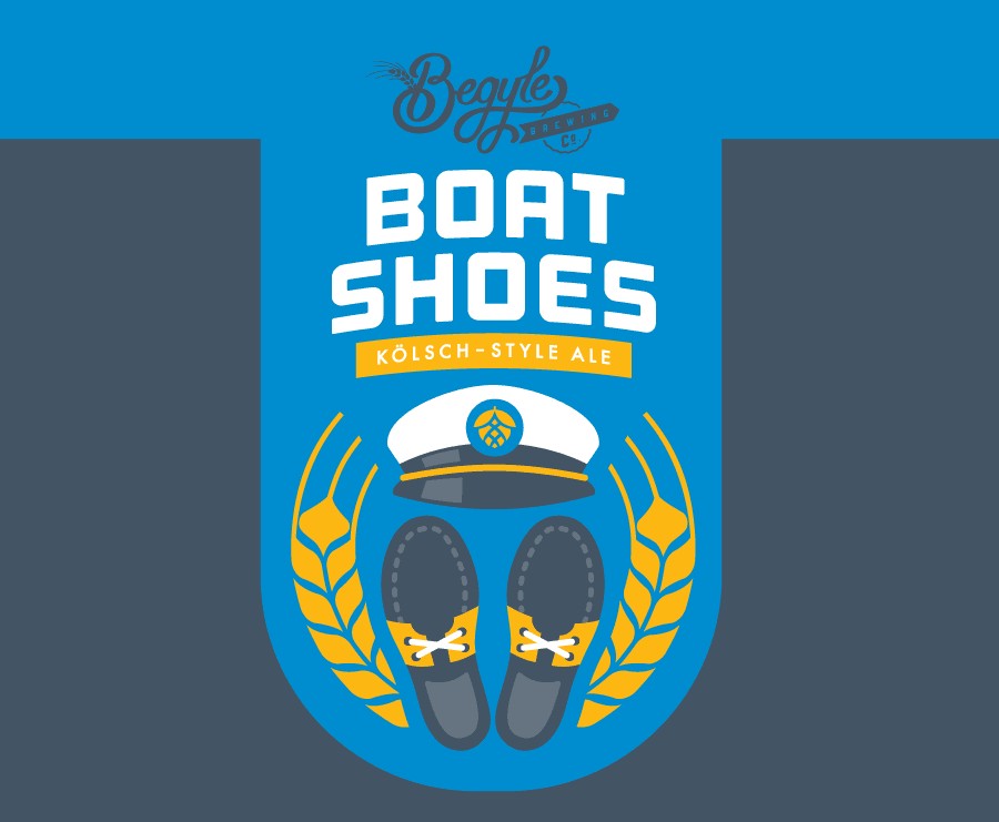 BEGYLE Boat Shoes label
