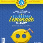 Blueberry Lemonade Shandy label